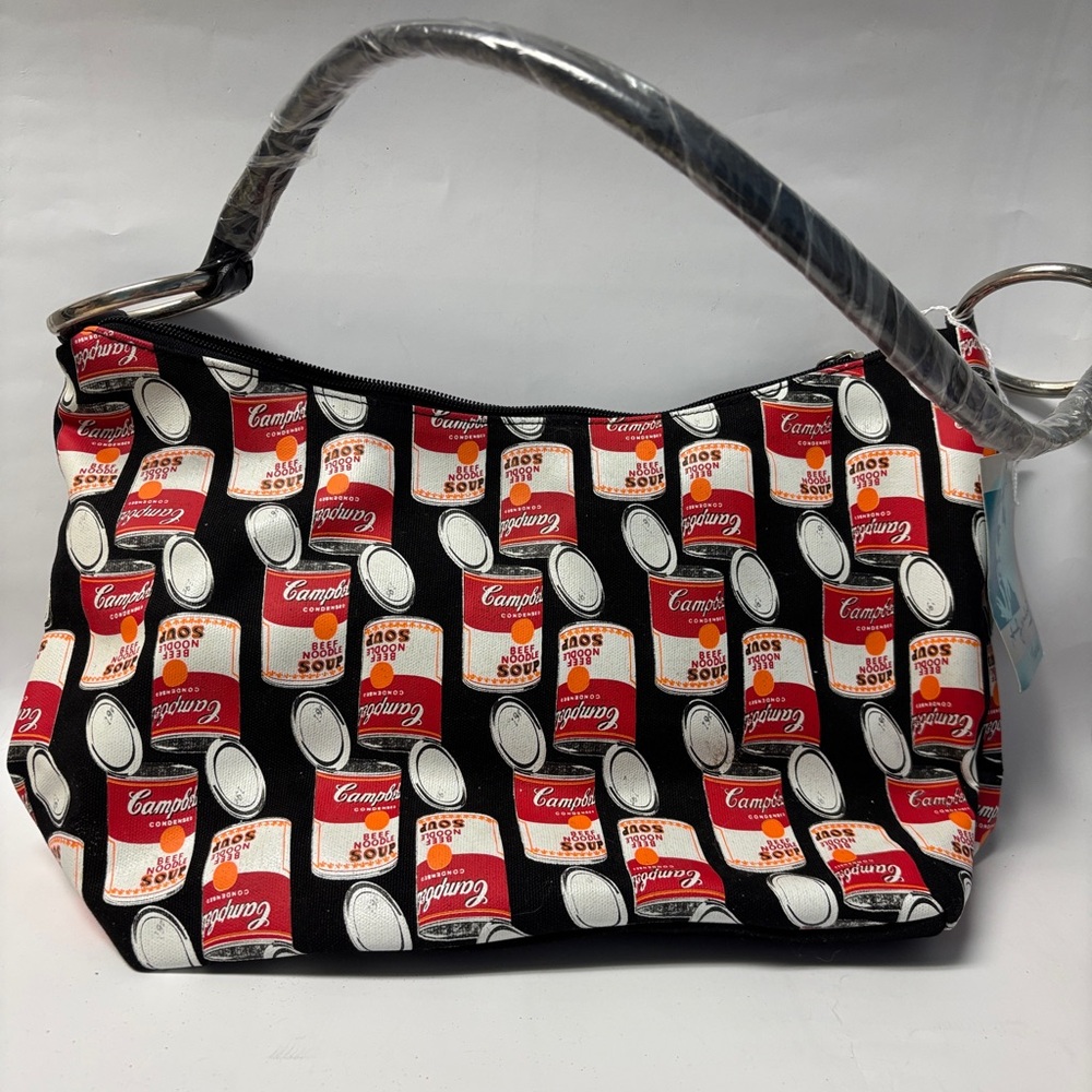 NWT Andy Warhol Beef Noodle Soup Can Print Women's Bag
